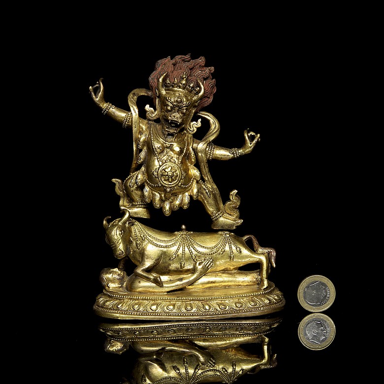 Gilded bronze figure ‘Wrathful Deity’, 18th-19th century