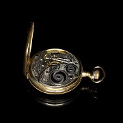 Pocket watch ‘Elgin’ in yellow gold - 6