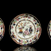 Cinco platos de porcelana inglesa Minton 