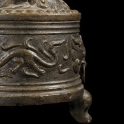 Carved stone censer ‘Dragons’, Han style