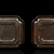 Pair of embedded boxes, Qing dynasty, Daoguang