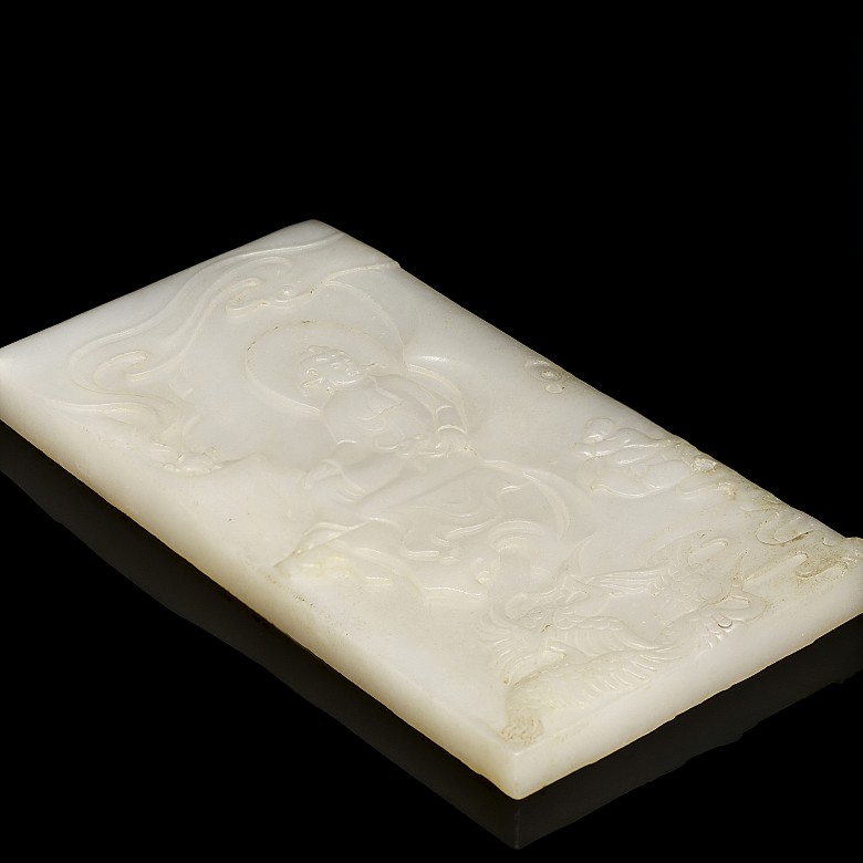 White jade plaque 