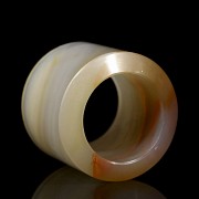 Agate archer's ring, Qing dynasty, Qianlong