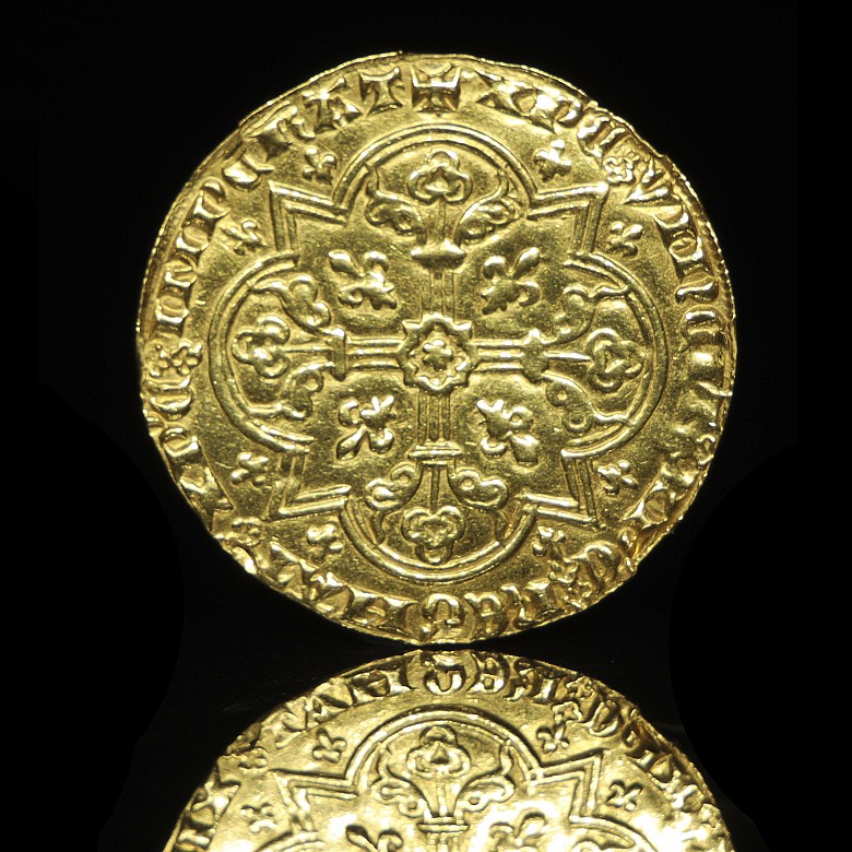 Gold coin “John II the Good” 14th Century