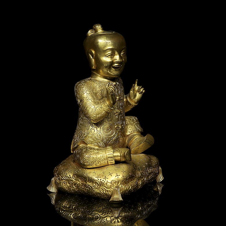 Gilded bronze figurine 