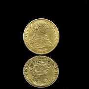 Gold coin ‘King Charles II’, Peru, 18th century