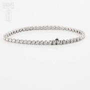 Bracelet in 18k white gold and diamonds 6.00cts