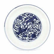 Phoenix porcelain plate, China, 20th century