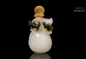 Agate Snuff Bottle, Qing dynasty, Qianlong