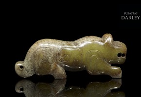 Jade ‘Beast’ figurine, Western Zhou dynasty