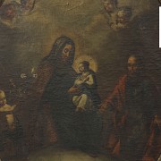 Spanish School XVIII century “ Holy Family”