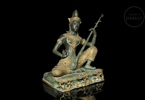 Thai gilt-bronze sculpture, 20th century