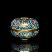 Bronze box with cloisonné enamel, Qing dynasty