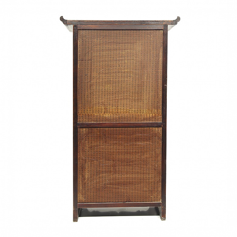 Asian-style wooden display cabinet, 20th century