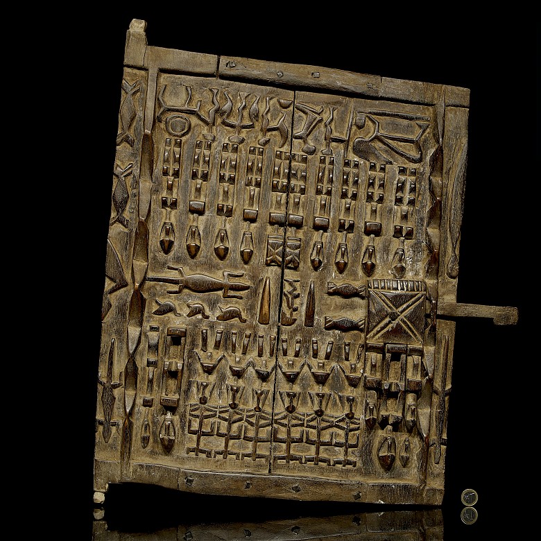 Dogon wooden door, Mali, 20th century