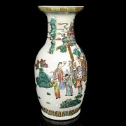 Cantonese enameled vase, 20th century