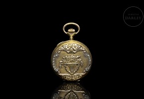 Small pocket watch in 18kt gold