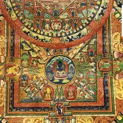 Thangka de papel, med.S.XX