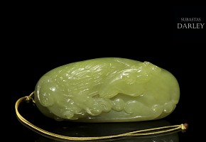 Yellow jade pendant 