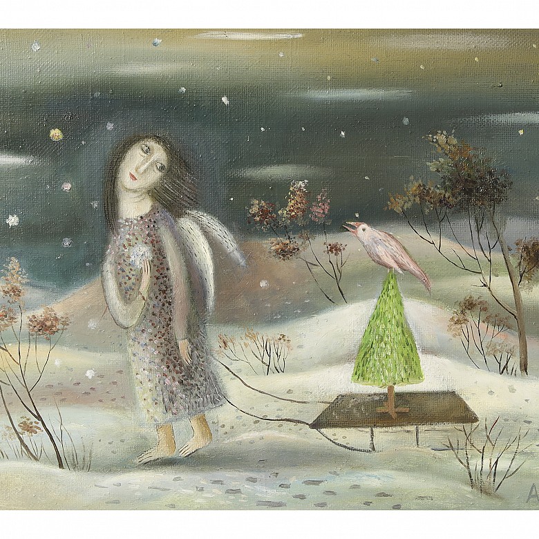 Adyceba P. (20th century) ‘Angels in Winter’