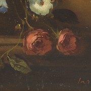 20th century Spanish School ‘Still life with flowers’