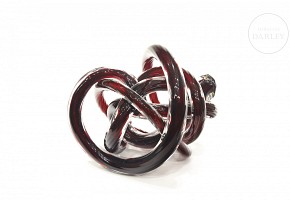 Glass sculpture “Decorative knot”, 20th century