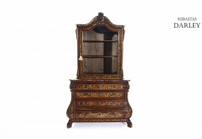 Bureau showcase, Holland, 19th century