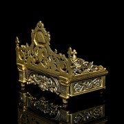 Louis XIV style gilt inkwell, 19th-20th century - 10