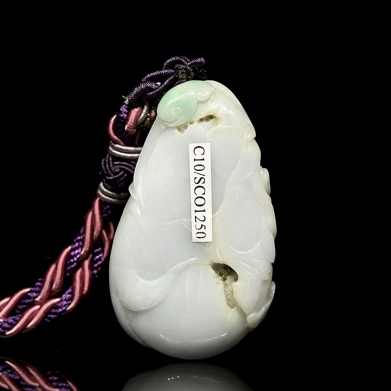 Natural jadeite necklace ‘Ave’, Qing dynasty - 3