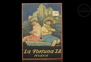 Advertising poster ‘La Fortuna S.A.’, Madrid, early 20th century