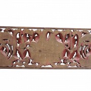 Wooden panel with openwork decoration, Indonesia