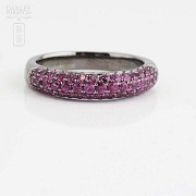 18k Black Ruby Ring