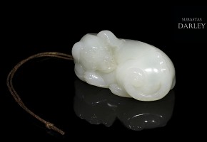 Colgante de jade blanco 