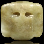 Carved jade pendant, Hongshan culture style