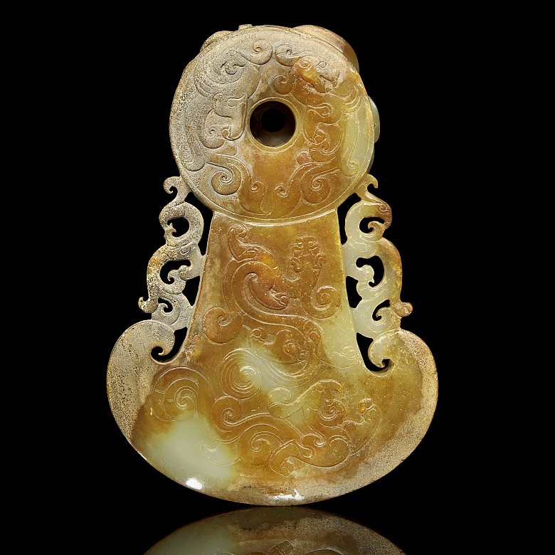 Carved jade plaque “Dragons and phoenix”, Western Han dynasty - 5