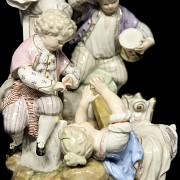 Meissen ceramics ‘Children at play’, 19th-20th century