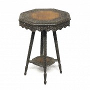 Asian carved wooden side table, early 19th century