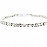 Bracelet in 18k white gold and diamonds 6.00cts