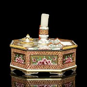 Octagonal porcelain writing desk, France, 19th-20th century - 2