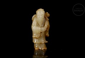 Jade figurine of Hetian “Elder” Qing dynasty