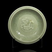 Celadon glazed ceramic bowl, 19th - 20th century