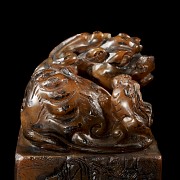 Shoushan Seal ‘Lion and Cub’, Qing dynasty