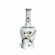 Enameled porcelain vase, with Kangxi seal.