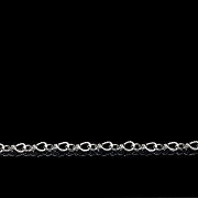 White gold and diamond bracelet