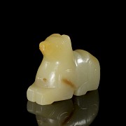 Yellow jade figurine ‘Camel’, Qing dynasty