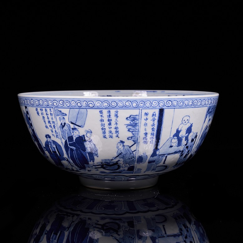 Porcelain bowl “Chinese Tale”, Qing Dynasty