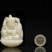 White jade ‘Fisherman’ pendant, Qing dynasty