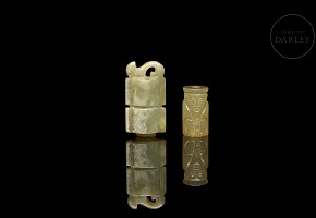 Jade pendant ‘Two Treasures’, Han dynasty