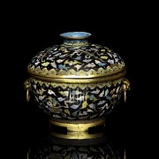 Cloisonné ‘Treasures’ lidded vessel, Qing dynasty