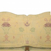 Two-seater sofa with floral upholstery, mid-20th century